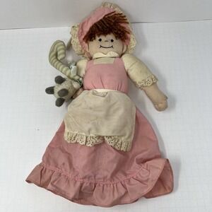 Dakin Musical Plush Doll Mary Had a Little Lamb Pull String Crib Baby Toy 14"